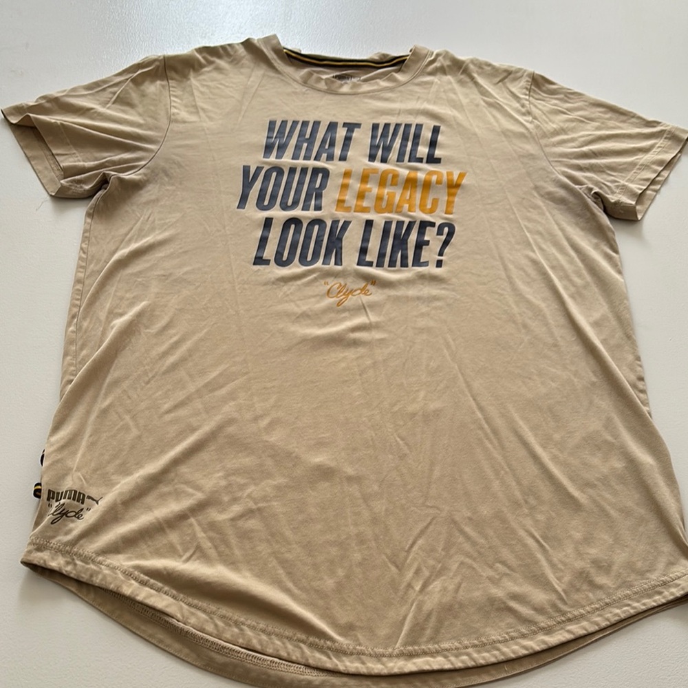 Puma Beige Legacy Graphic Tee